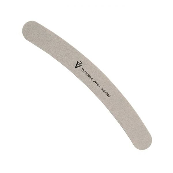 White Banana Shaped Nail File 180/240